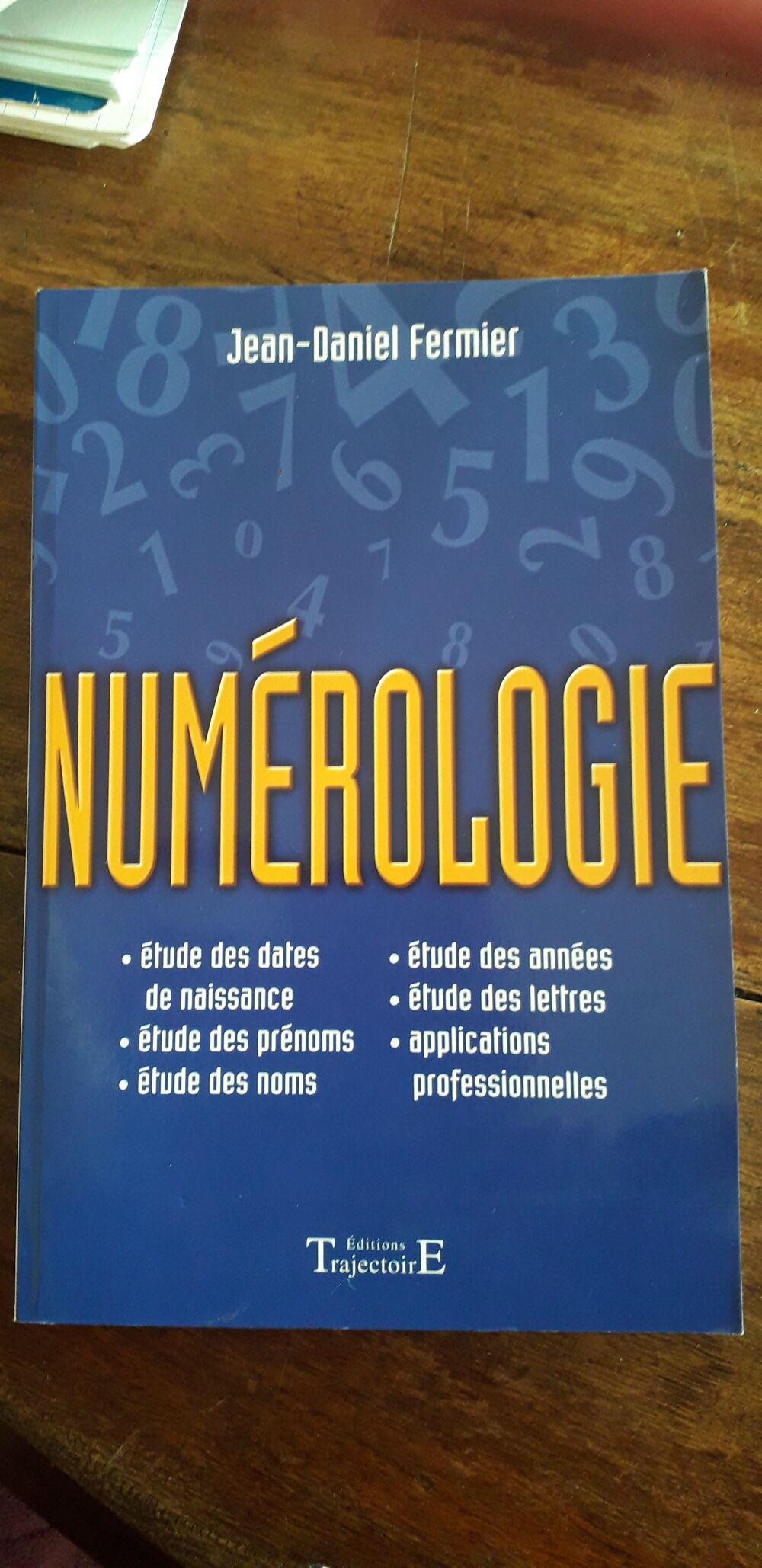NUMEROLOGIE 
JEAN-DANIEL FERMIER Livres et BD