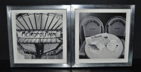 lot cadre photos noir et blanc m�tro et bistro parisien 15 Orl�ans (45)