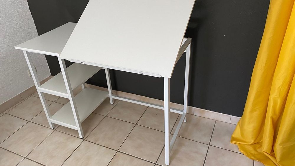 Bureau Blanc avec option table dessin Meubles