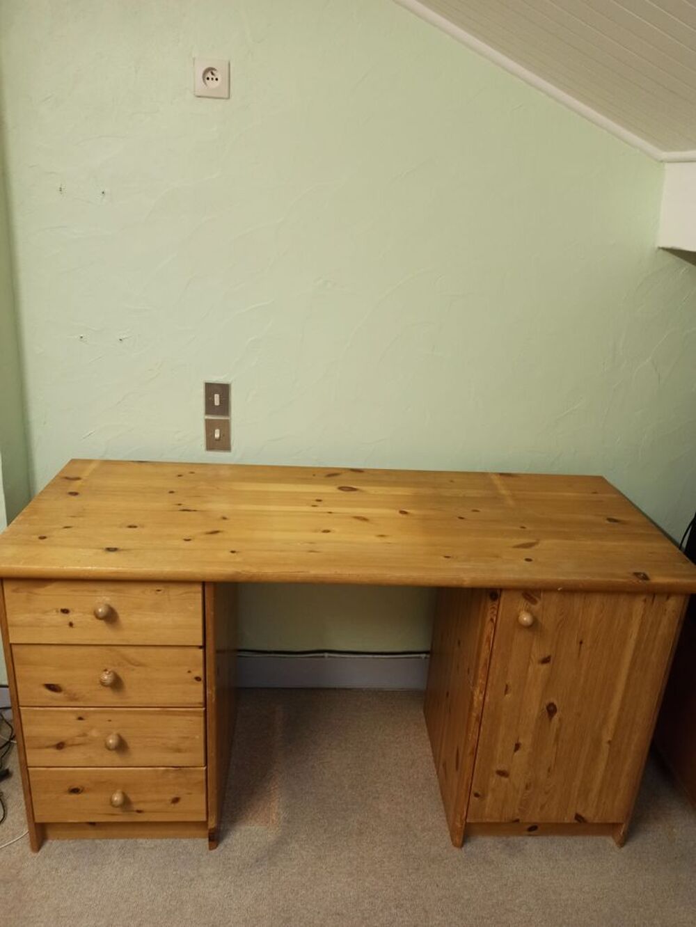 BUREAU EN PIN MASSIF Meubles