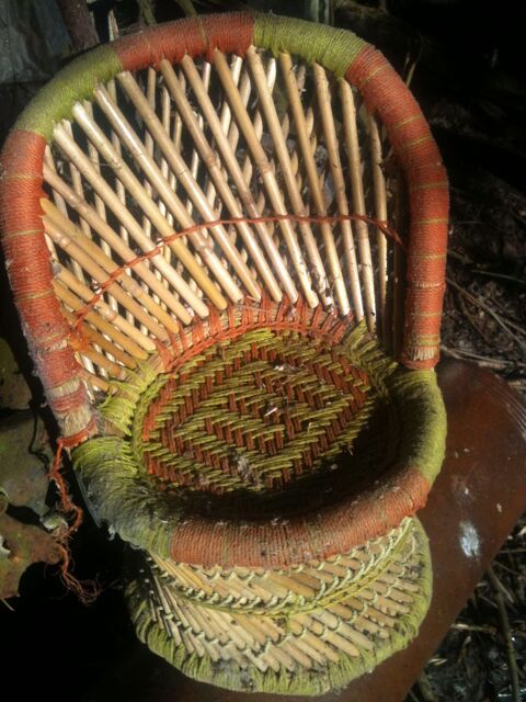 Fauteuil osier bambou rotin vintage pour enfant ou poup�e 80 Bosc-le-Hard (76)