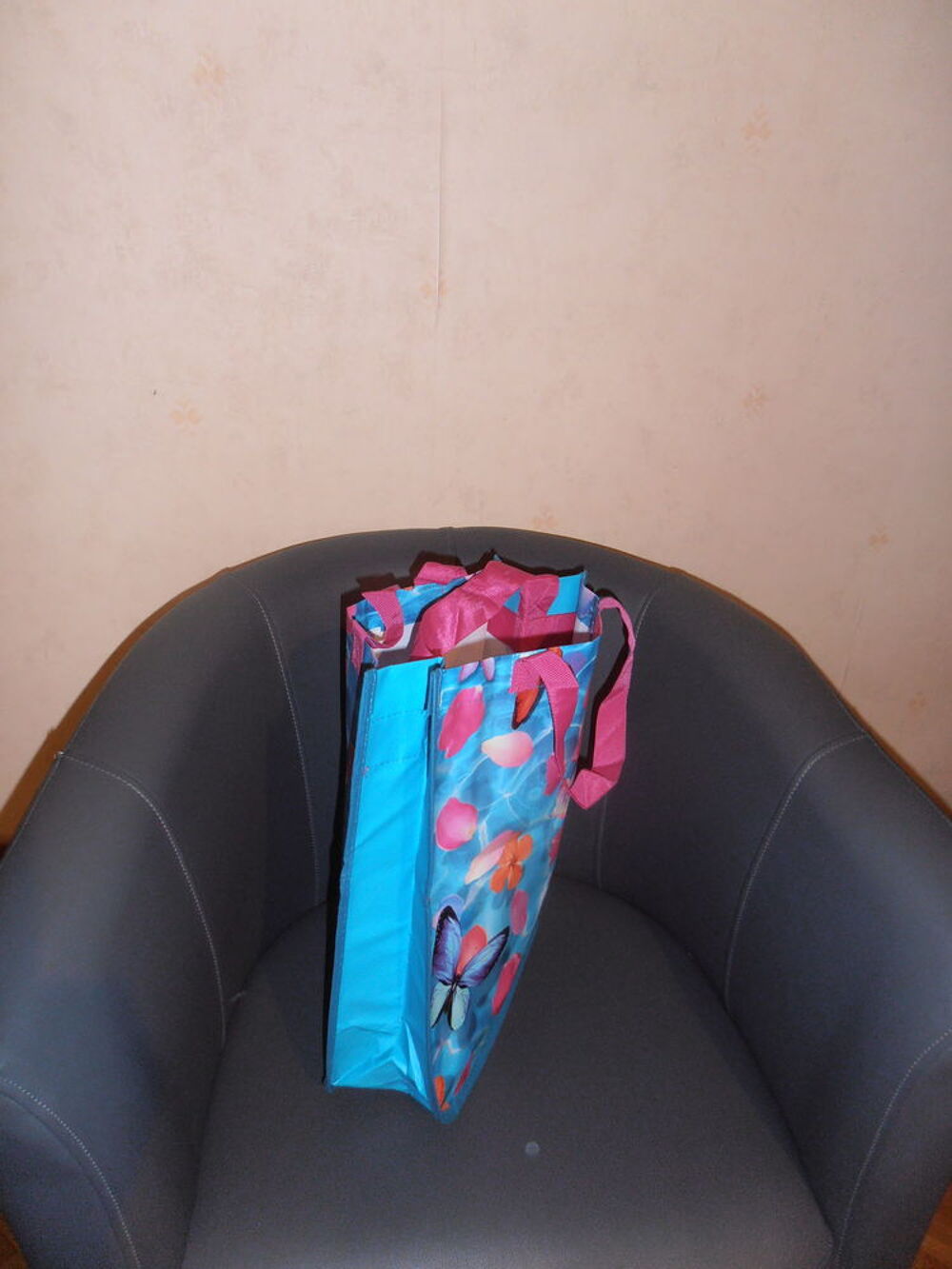Sac fleurs et papillons (80) Maroquinerie