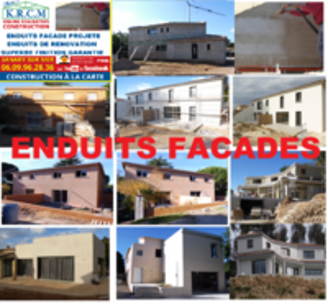  RENOVATION DE FACADES enduit ciment ou peinture  
