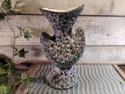 
Vase Annette Roux Céramique Vallauris Vintage Fat Lava 1950 35 Loches (37)