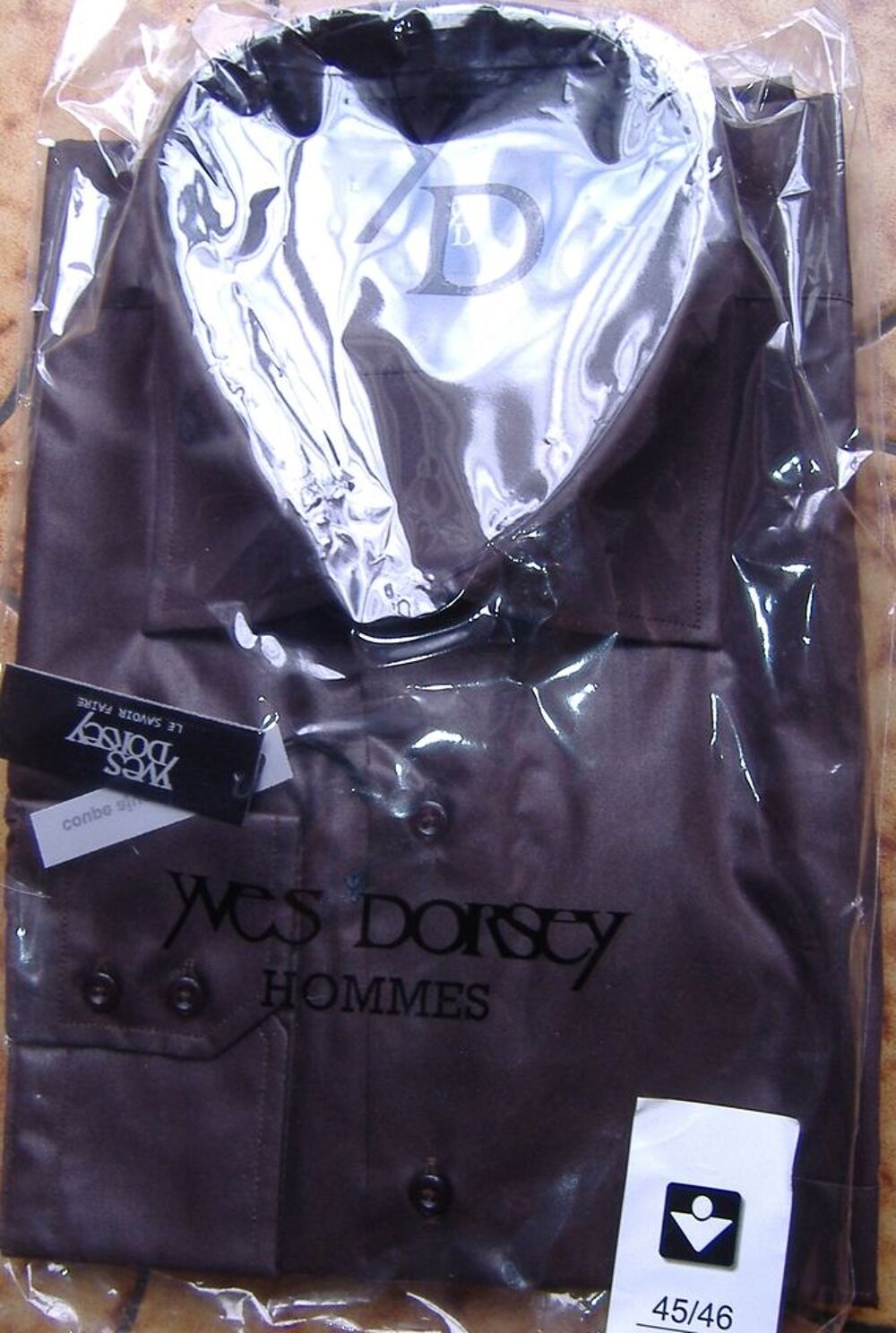 Chemise Neuve - Yves DORSEY - Anthracide - Taille 45-46 - V�tements