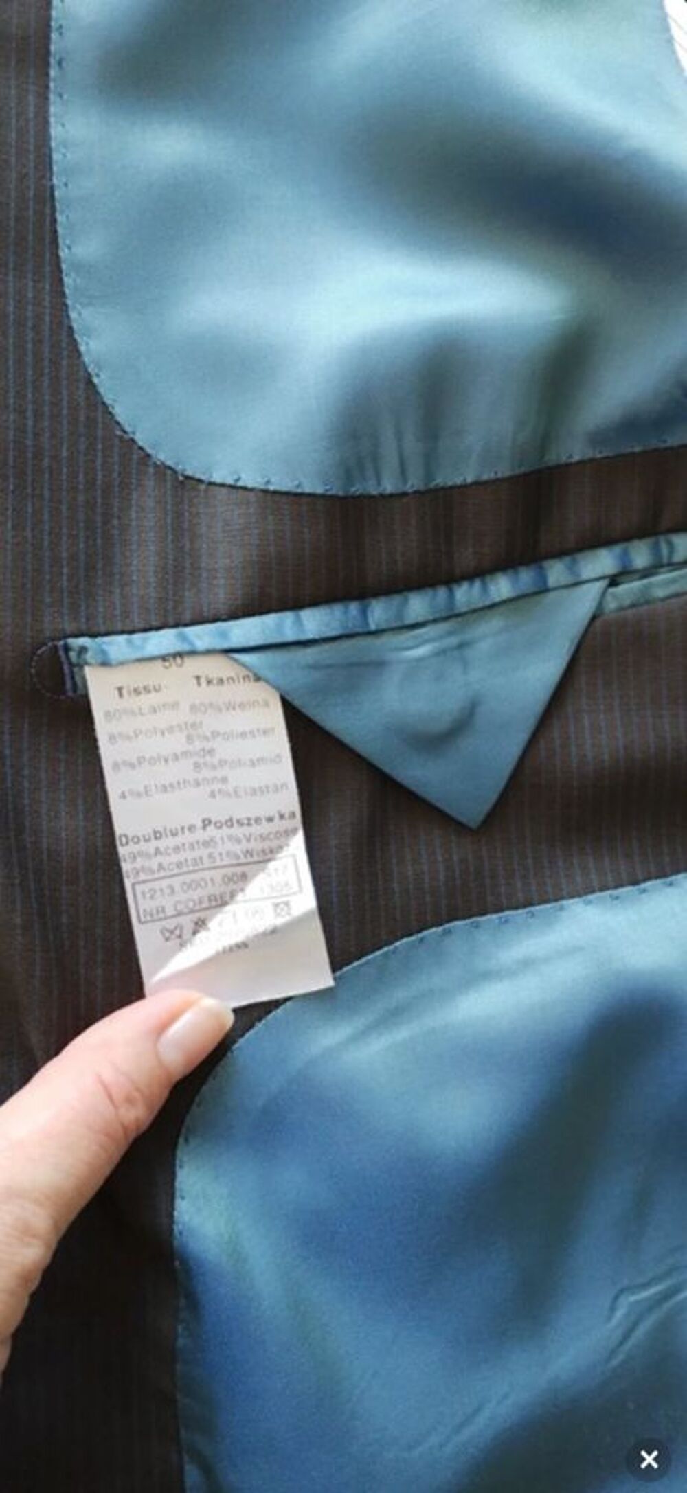 Ensemble de Costume Gris-Bleu > T50 &amp; 40 / 80% Laine Vêtements