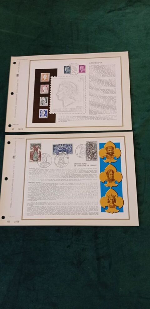2 Feuilles cartonn�es Premier Jour CEF  Novembre 1967 6 Valros (34)