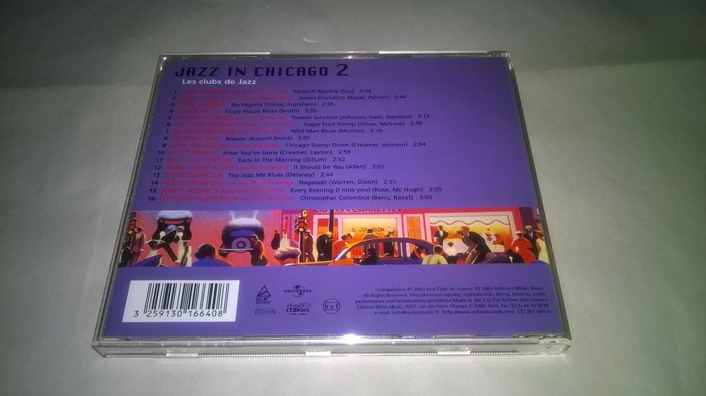 CD 	Jazz In Chicago 2 
Les Clubs De Jazz
2003
Excellent e CD et vinyles