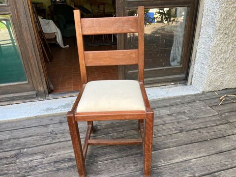 1 chaise bois et tissu 10 Charbonnires-les-Bains (69)