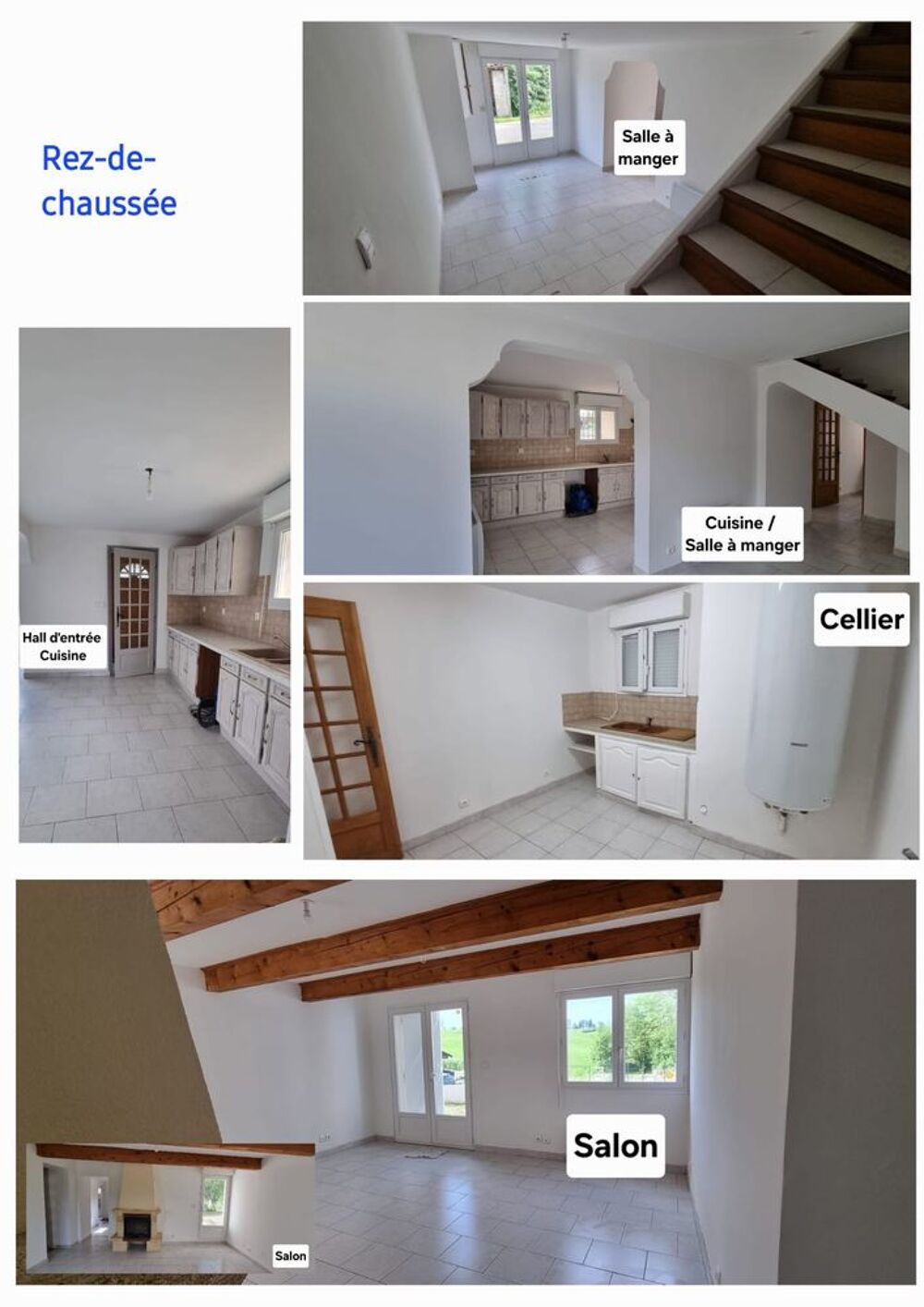 Vente Maison Maison mitoyenne r�nov�e 128 m� - Unjat (proche golf Ariege) La bastide-de-s�rou