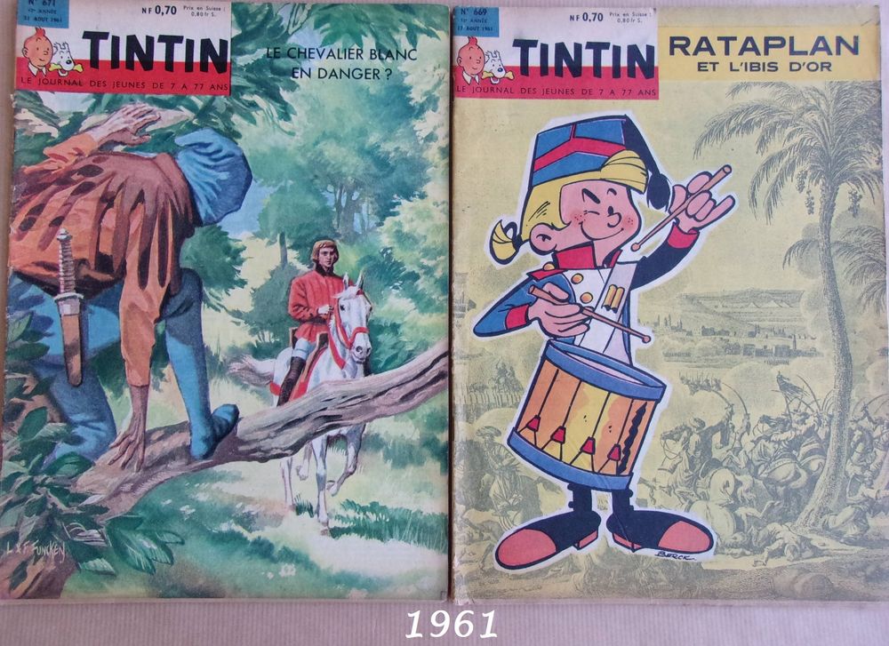 Le journal de TINTIN de 1956 &agrave; 1962 Livres et BD
