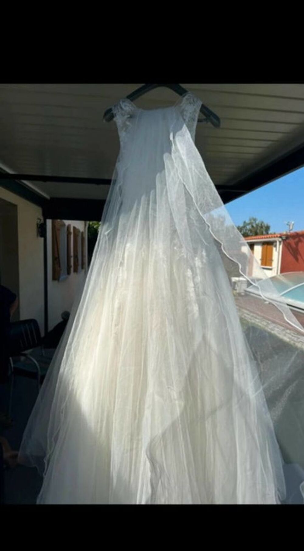 robe de mariee avec jupon et voile neuve taille 36 Vêtements