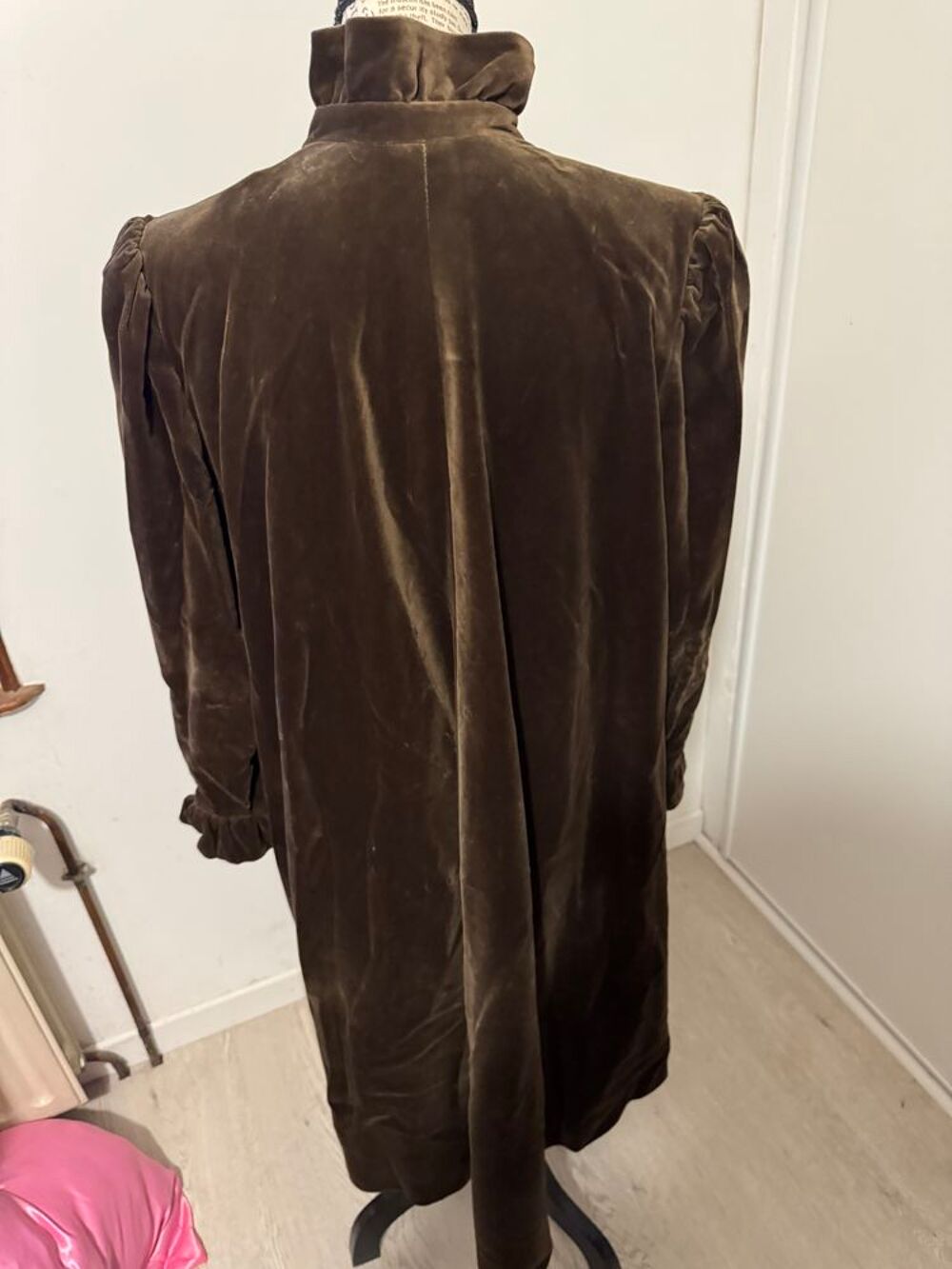 ? Manteau Vintage Jean-Louis Scherrer ? Velours Marron Vêtements