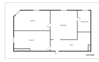 Appartement à louer 3 pièces 55 m²