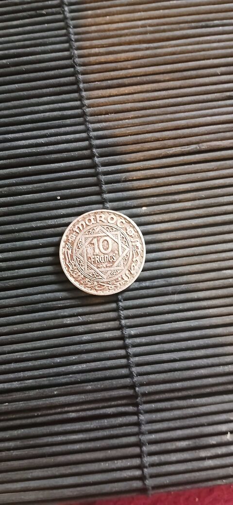 Piece de 10 francs, empire Cherifien 20 Plissanne (13)