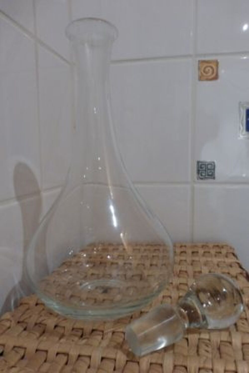 BOUCHON DE CARAFE en verre transparent Electromnager
