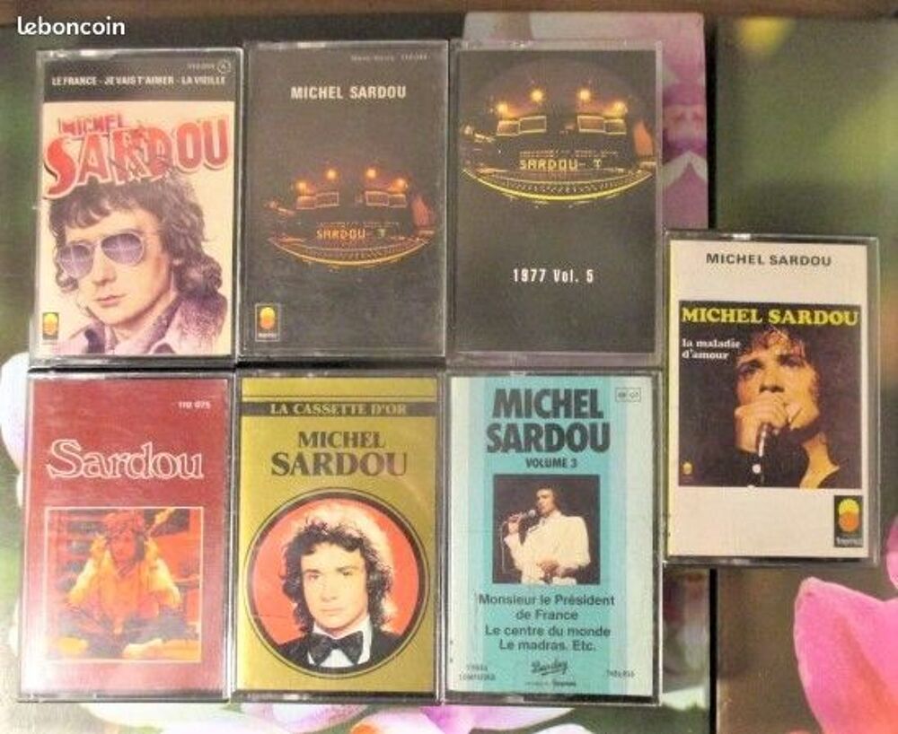 Cassettes audio M. Sardou titres des ann&eacute;es 70 CD et vinyles