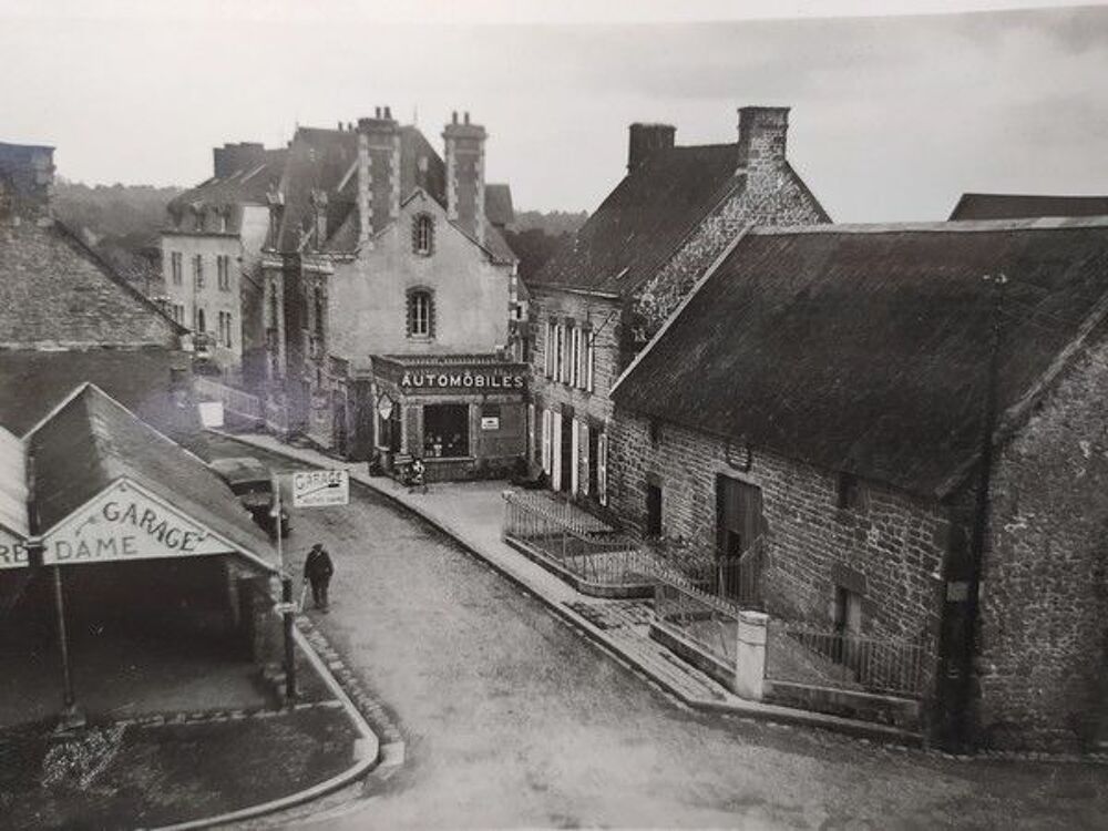 CPA PHOTO Garage Automobile Pontmain Mayenne ca1920 