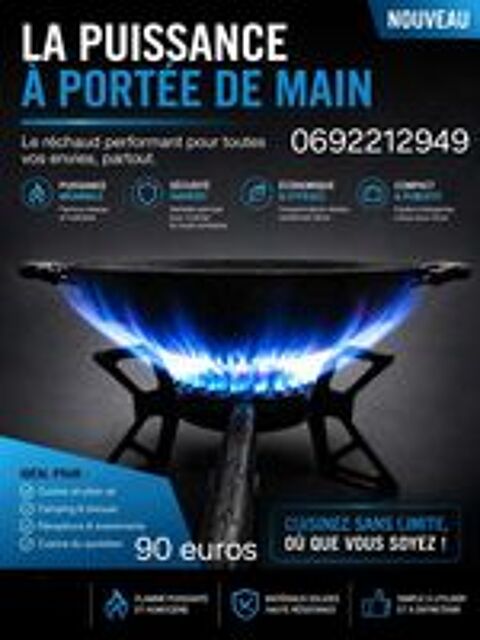   réchaud très vif gaz 