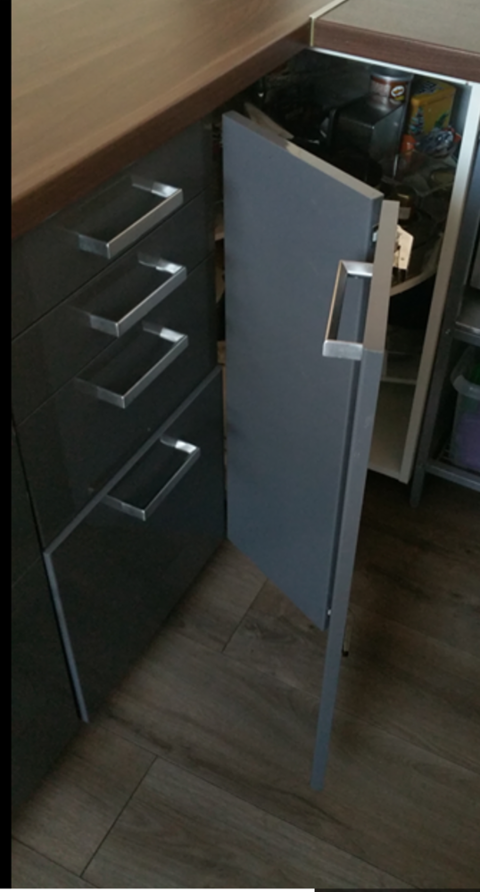 DIVERS MEUBLES BAS CUISINE +  PORTES RINGULT GRISE IKEA 179 Athis-Mons (91)