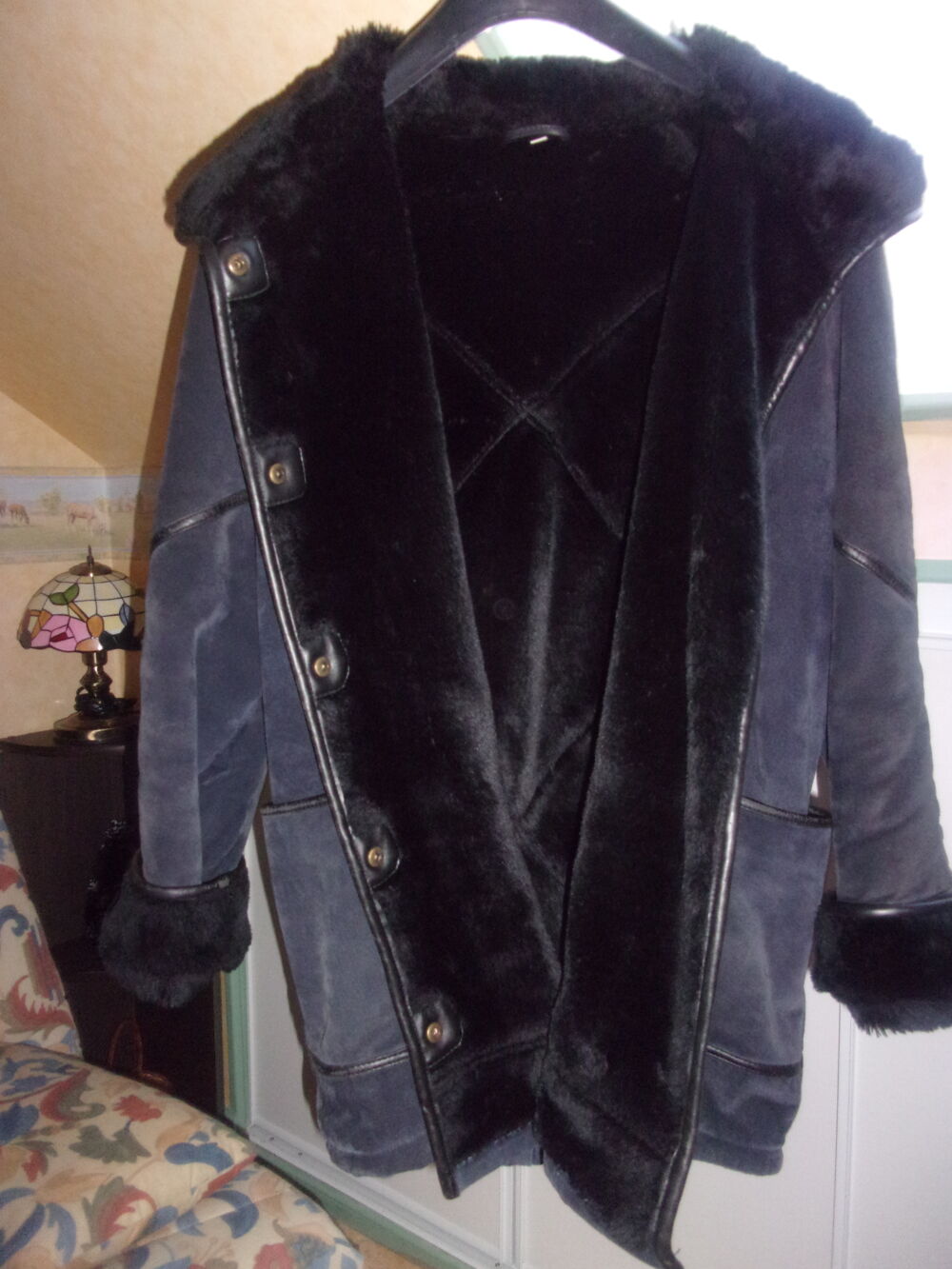 MANTEAU FEMME CROUTE DE CUIR ET FOURRURE Vêtements