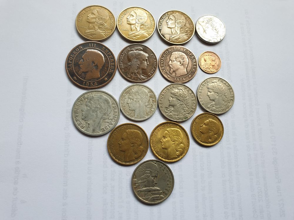 Lot de 16 pi&egrave;ces divers Fran&ccedil;aise 