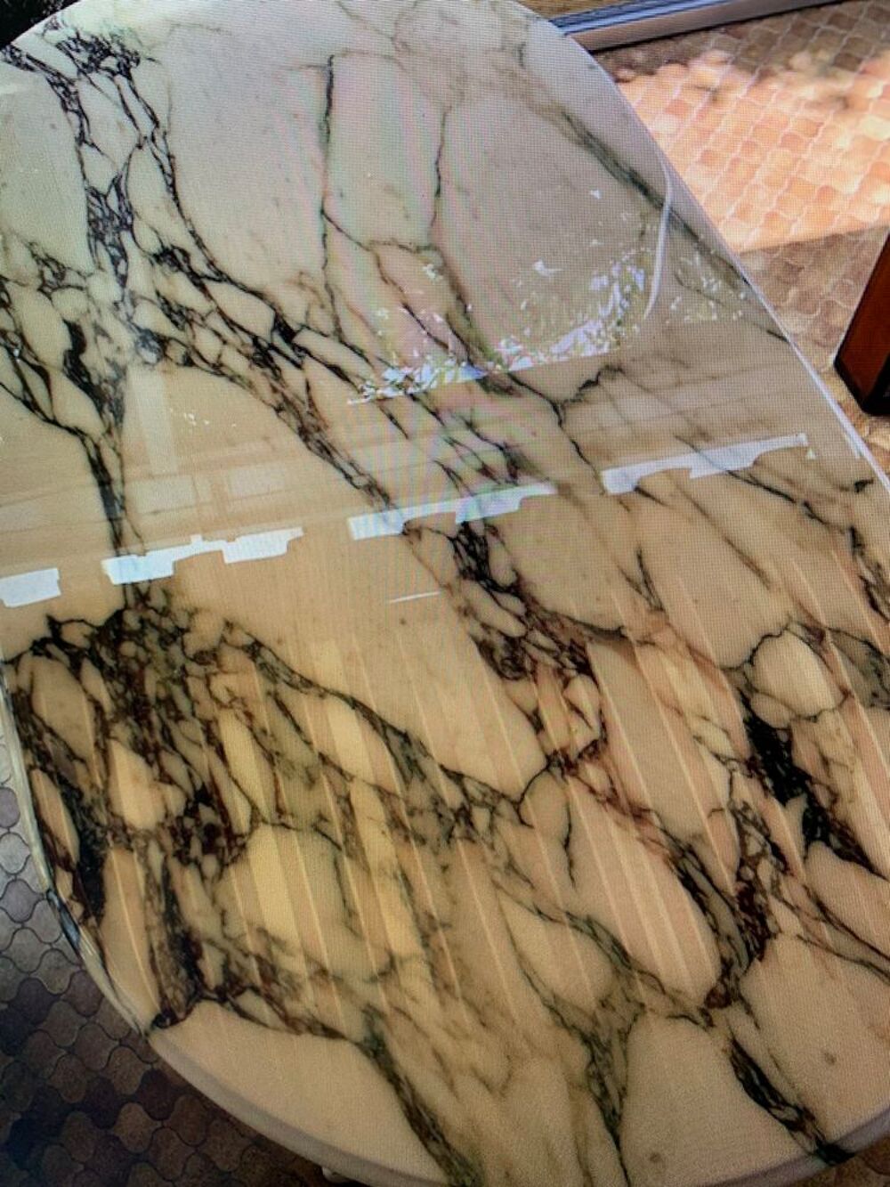 Table bistrot en marbre Meubles