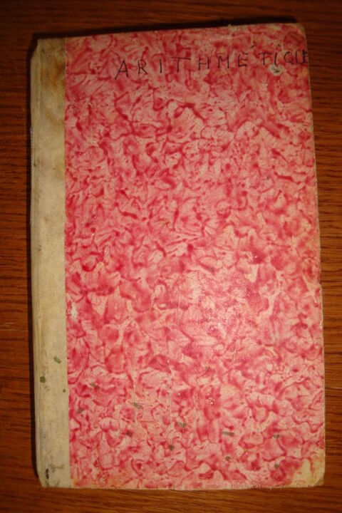 ancien livre d'arithmétique décimale 1865 15 Quesnoy-sur-Deûle (59)