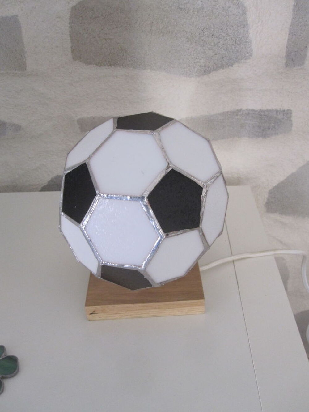 ballon de foot en lampe Décoration
