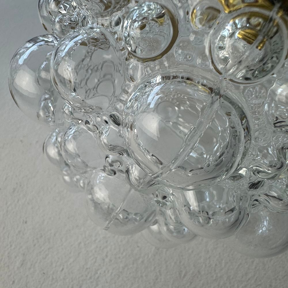 LOT 3 ANCIENNE APPLIQUES EN VERRE BULLE 
Décoration
