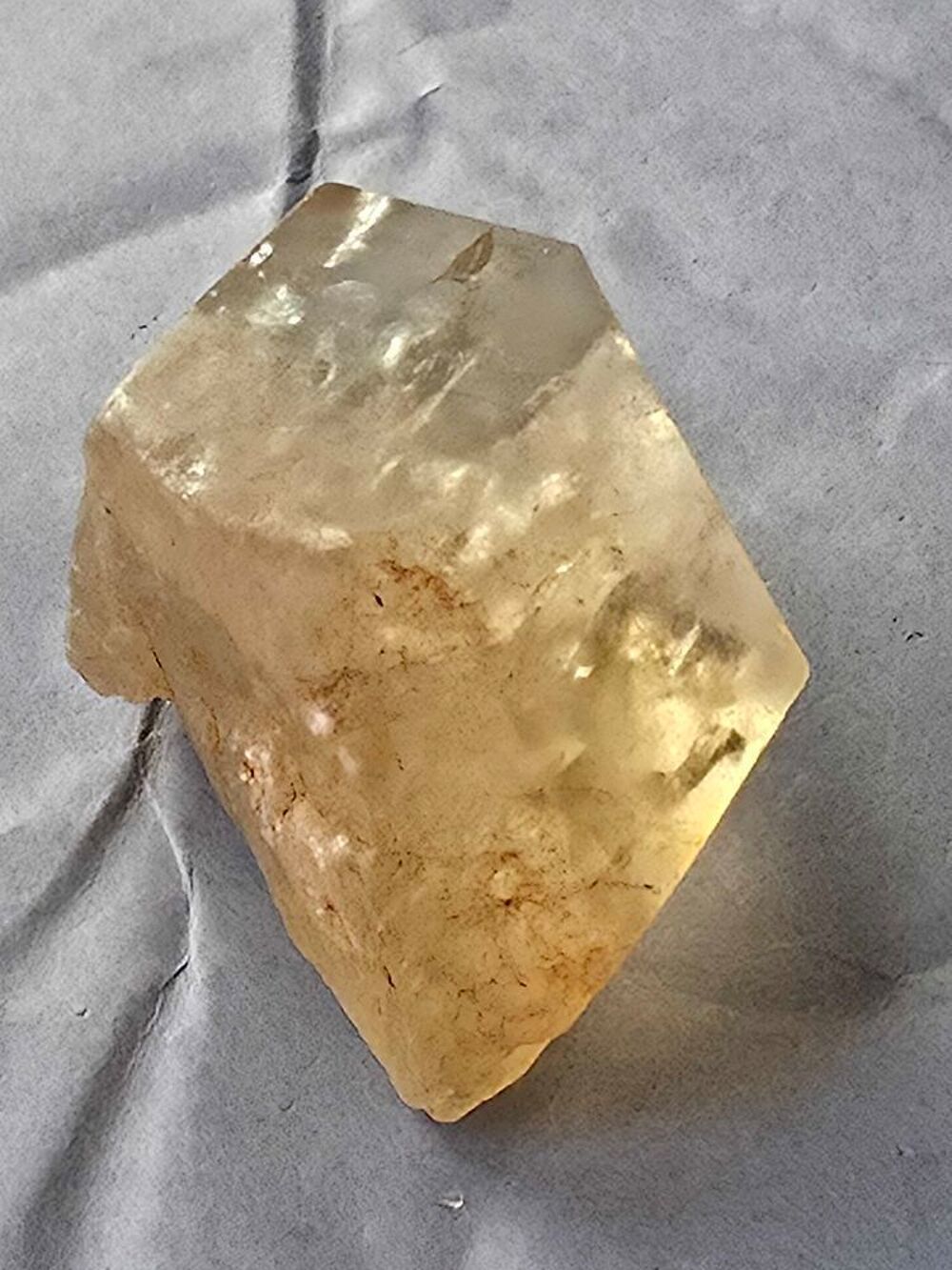V&eacute;ritable Citrine Naturelle de Kolwezi RDC-37g 