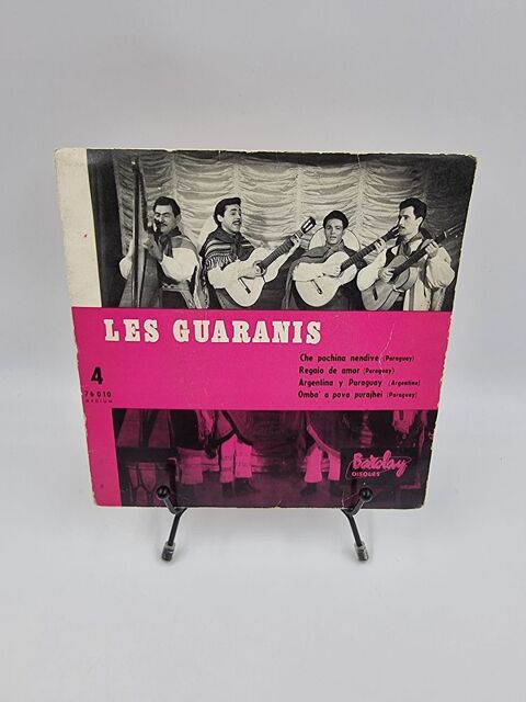 Vinyle 45 tours Les Guaranis : Che Pochina Nendive / Regaio  5 Vulbens (74)