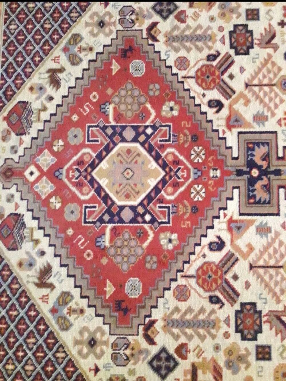 Tapis Cogolin fait main en laine (Made in France) Décoration