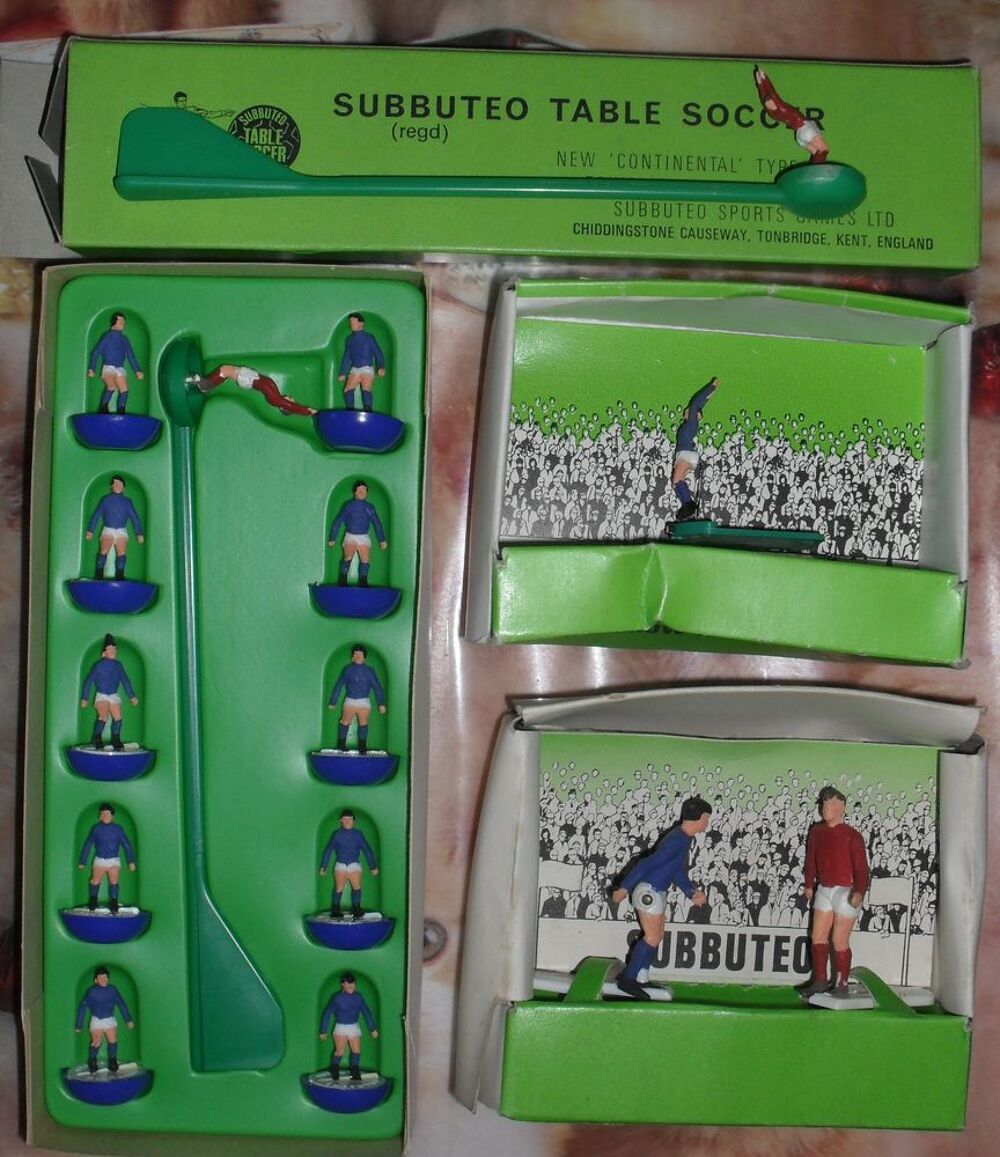 Subbuteo Equipe Italie+1 joueur Touche+2joueursCorner+1Goal Jeux / jouets