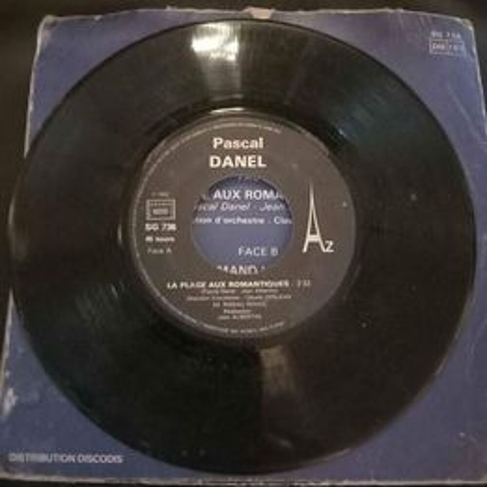 45 Tours : Pascal Danel : la plage aux romantiques CD et vinyles
