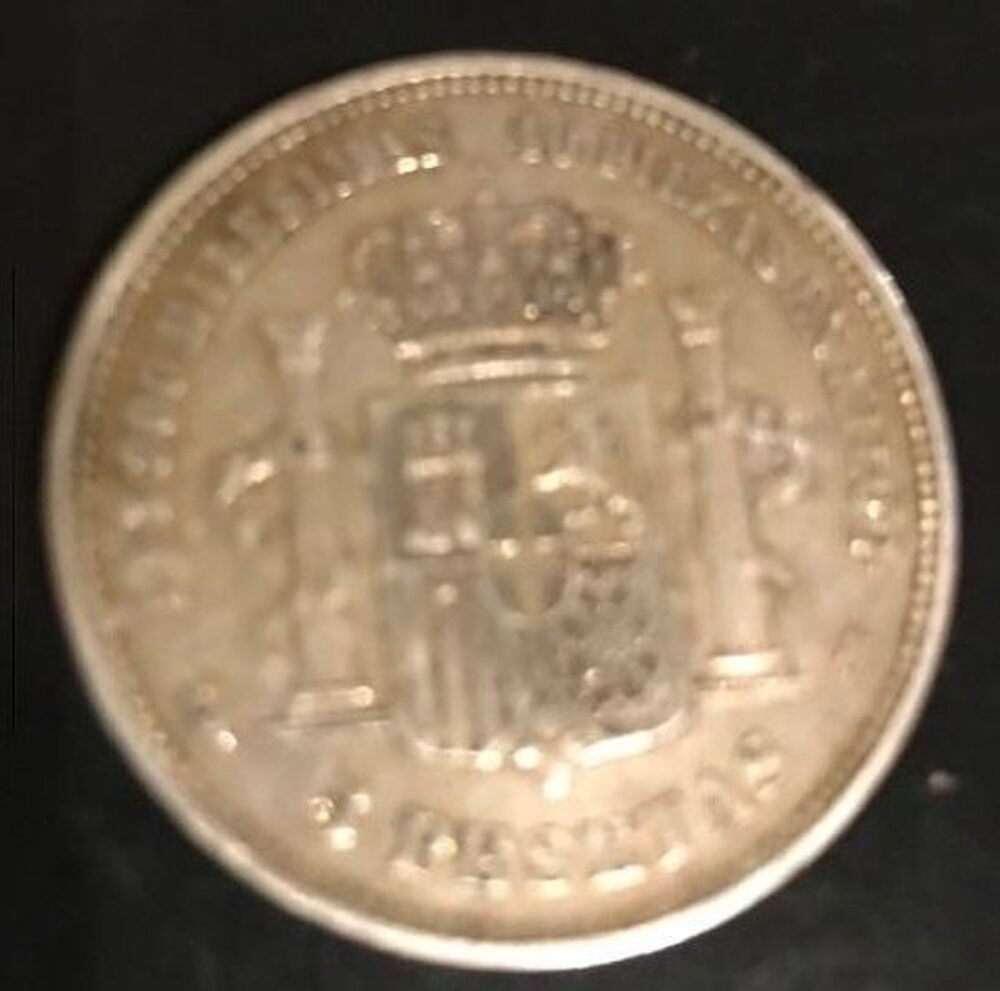 5 PESETAS 1885 ESPAGNE, ALFONSO XII
Bijoux et montres