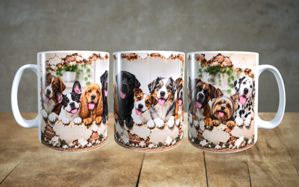 Mug avec nos amis les chiens Décoration
