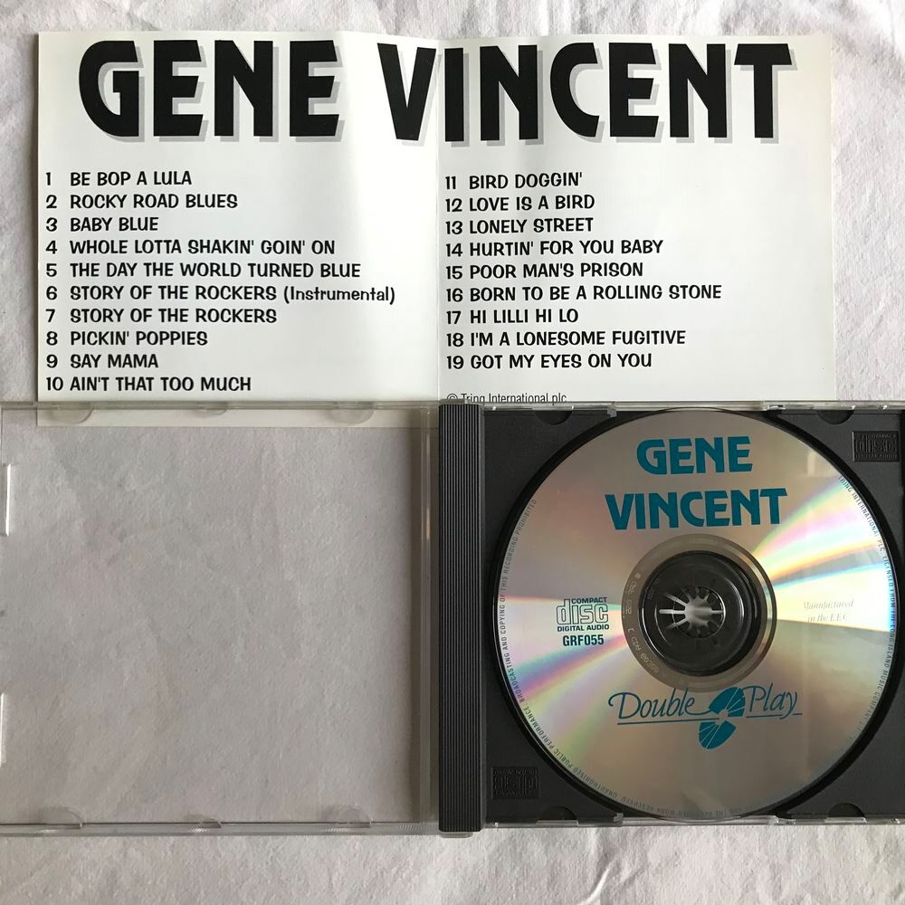 CD Gene Vincent Be Bop A Lula CD et vinyles