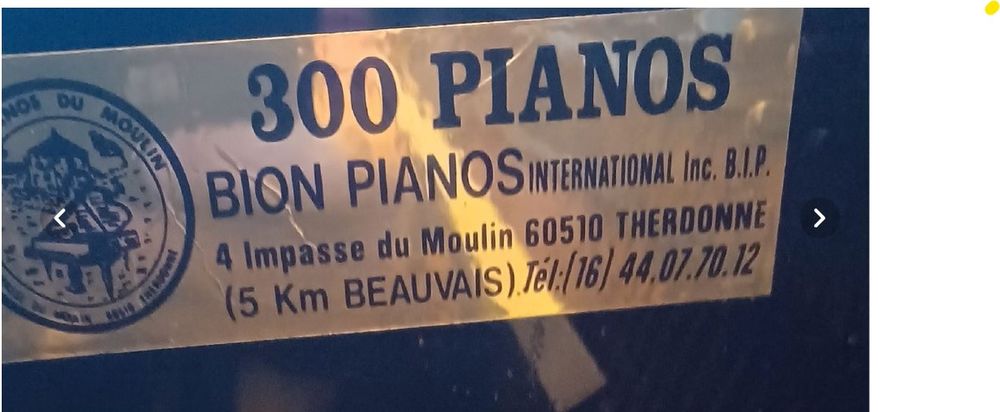 Piano &eacute;tude droit Instruments de musique