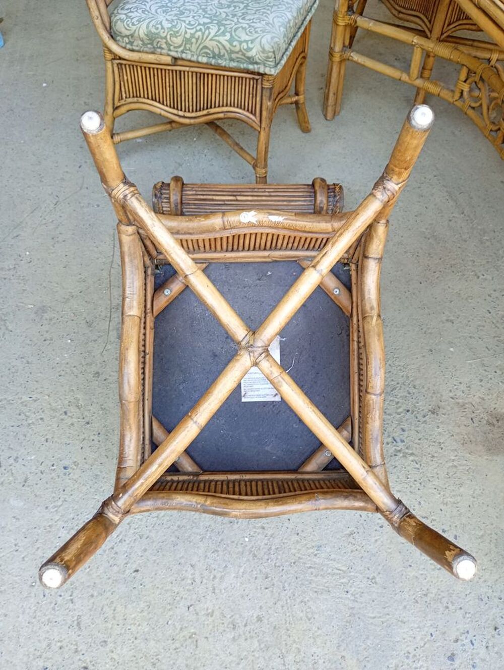 SALON DE JARDIN BAMBOU ROTIN STYLE COLONNIAL Meubles