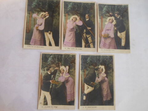 CPA cueillette des cerises 90pa90 5 Gr�zieu-la-Varenne (69)