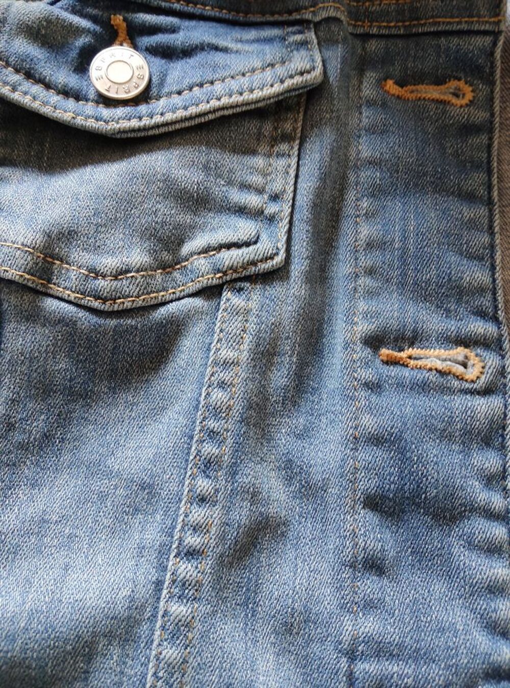 Blouson en jean bleu ciel Vêtements