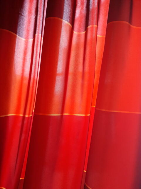 2 Rideaux salon en taffetas
Dimensions : L 2,60 m x H 2,20m 200 Le Perreux-sur-Marne (94)