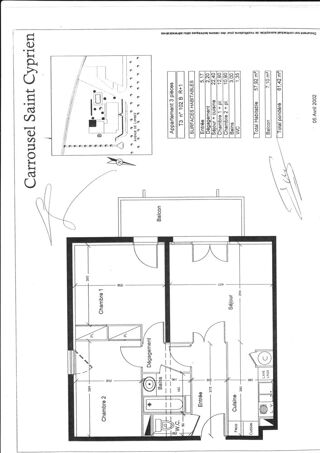  Appartement � vendre 3 pi�ces 58 m�