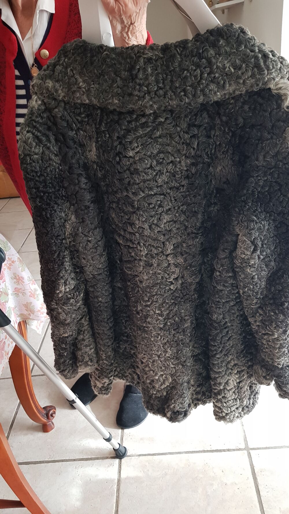 Veste trois quart en astragan Vêtements
