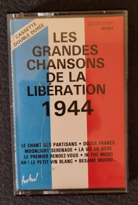 Cassette audio -  Les Grandes Chansons de la Libération 1944 14 Aix-les-Bains (73)