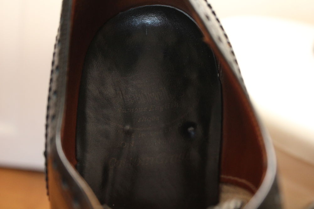 CHURCH'S CHAUSSURES &agrave; € LACETS NOIR BURWOOD T.41,5 Fr Chaussures
