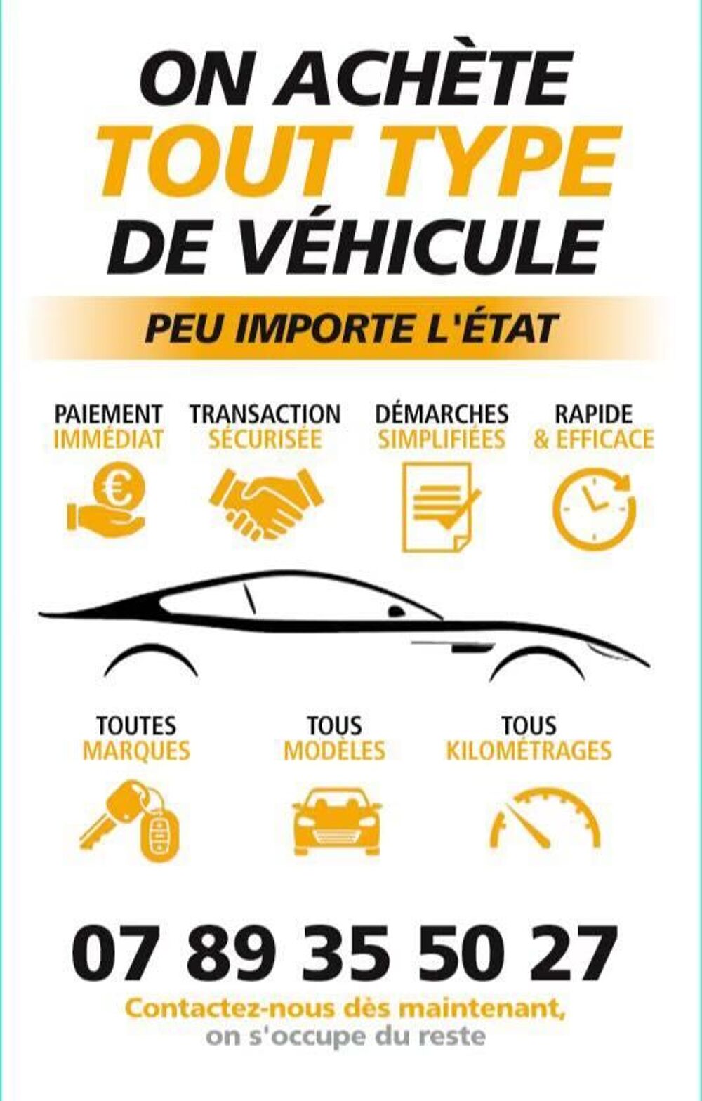   achat tout type de véhicule 