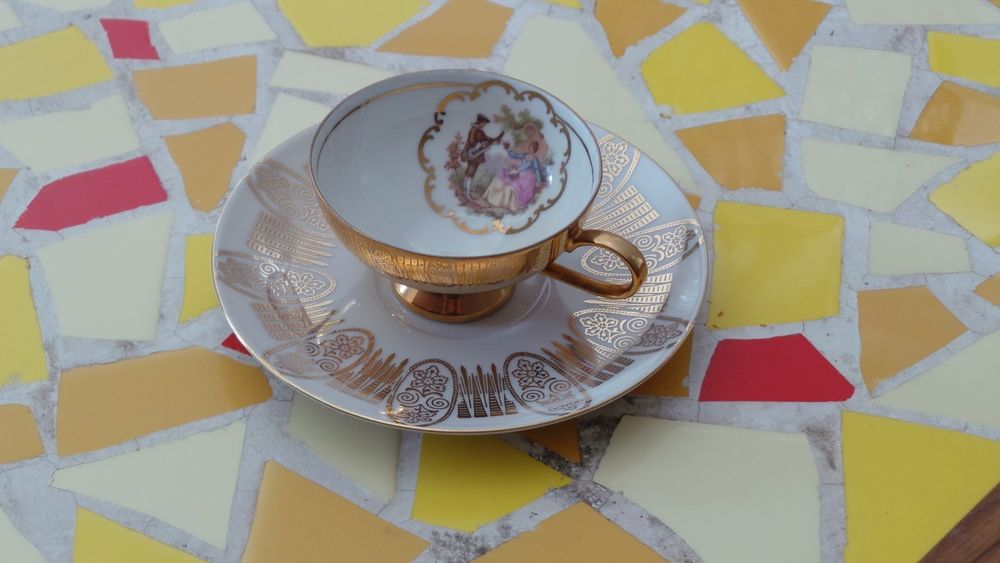  Tasse porcelaine de Sologne LAMOTTE 3 ann&eacute;e 60
Décoration