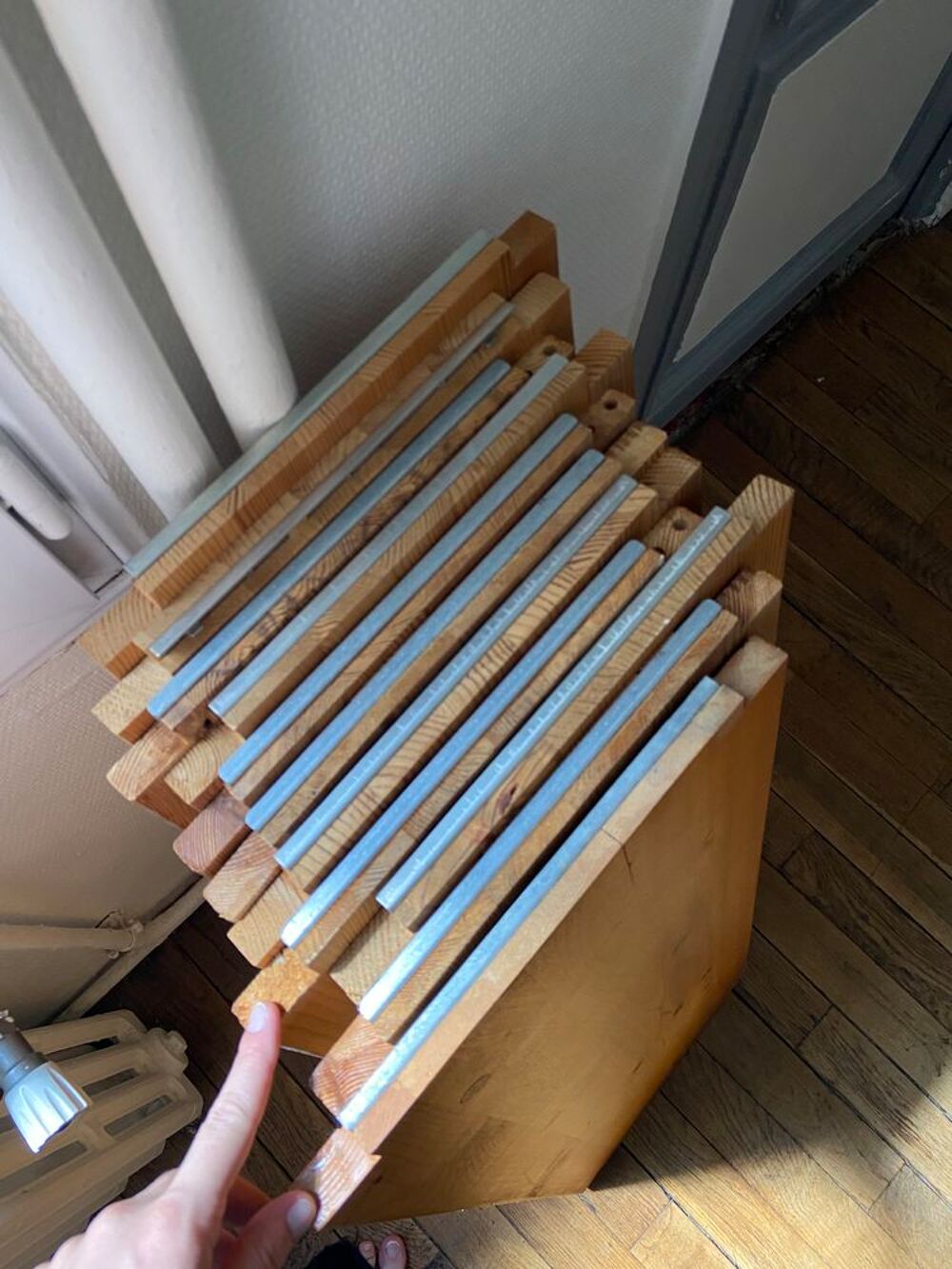 grande biblioth&egrave;que scandinave en pin massif - 3m x 1m80 Meubles
